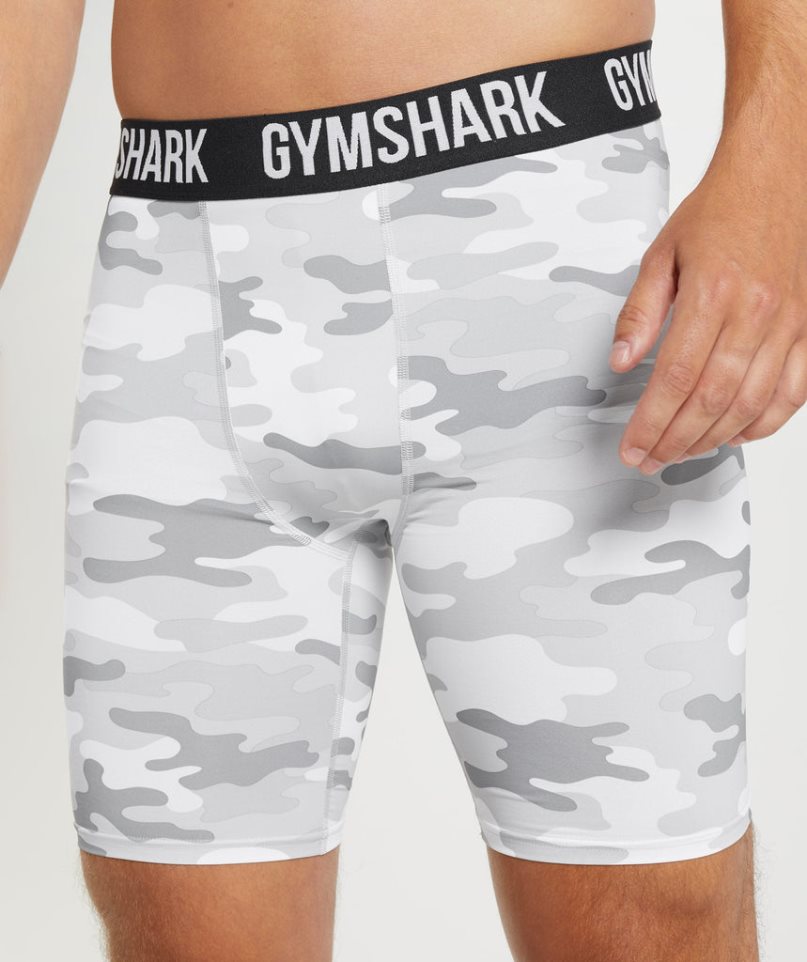 Men's Gymshark Element Baselayer Shorts Camo | NZ 4LRYBK